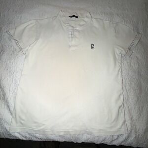 Dsquared2 White Polo Shirt Logo Minimalist Designer Mens XL Fits L
